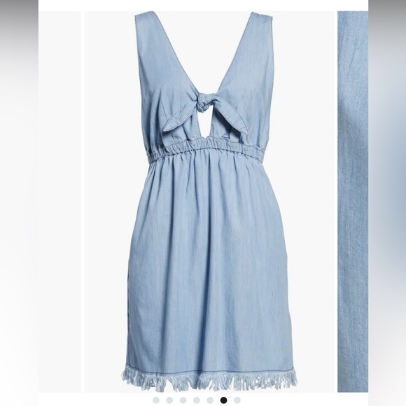 REVOLVE Dresses & Skirts - Revolve Denim overall jumper mini dress with adjustable shoulder straps